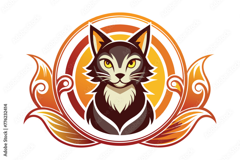 logo--cat--animal-s---ornament-in-cercle-on-white- (3).eps