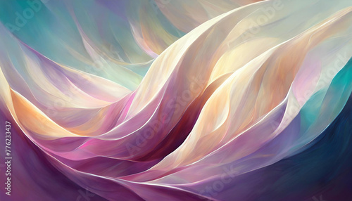 Beautiful gentle pink abstract backdrop. Light and vibrant painting. Magic background.