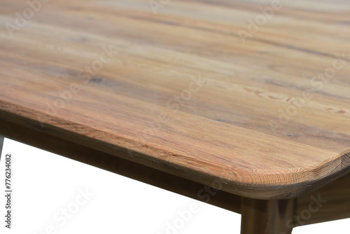 Wooden table elements close view png, isolated object