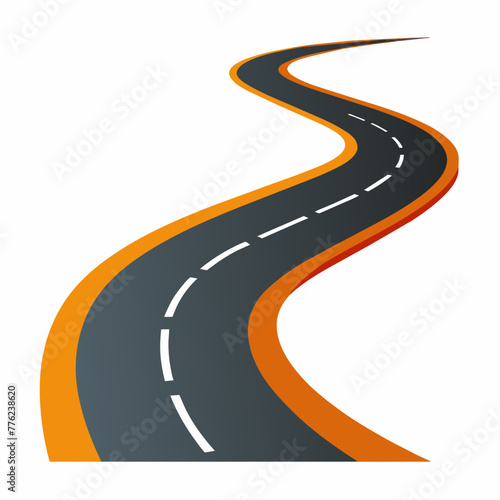 Curved road