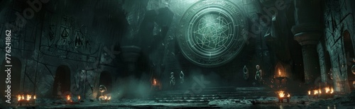occult 3d mystic studio background