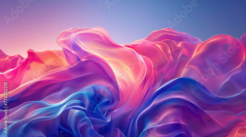 Explore the hypnotic allure of a gradient, where colors dance and swirl in a captivating display of vibrancy, portrayed vividly in high-definition clarity.