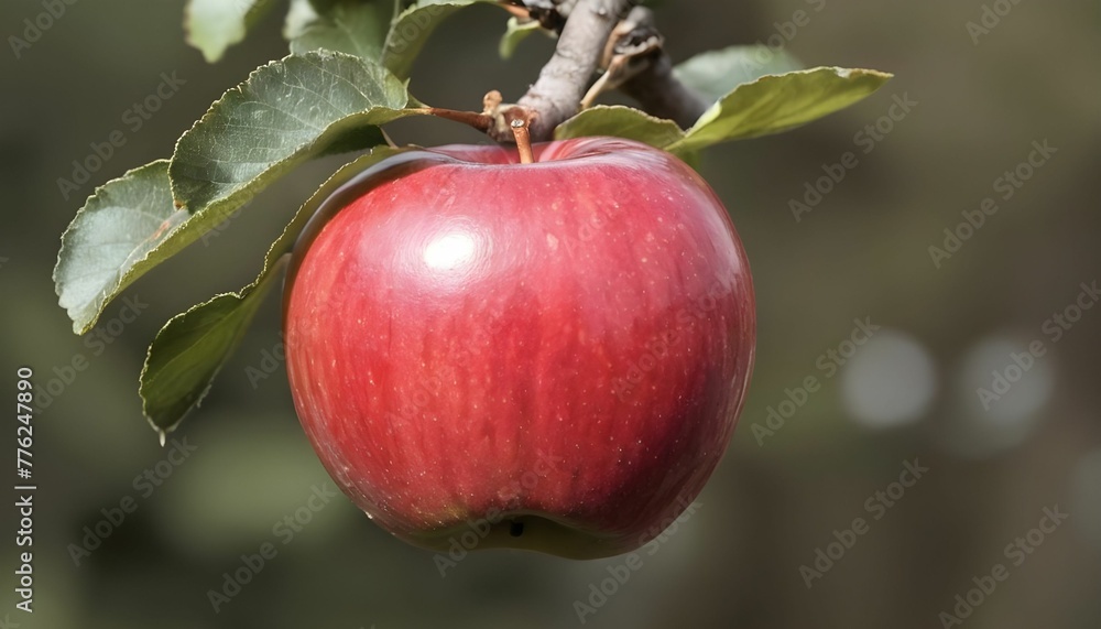red apple on a branch red apple on a branch