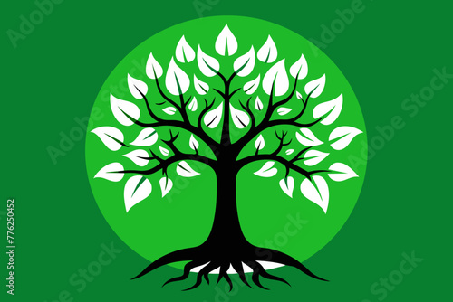 Symbolizing our commitment to environmental conservation and the preservation of our planet, this vibrant green tree stands as a powerful emblem of sustainability and stewardship