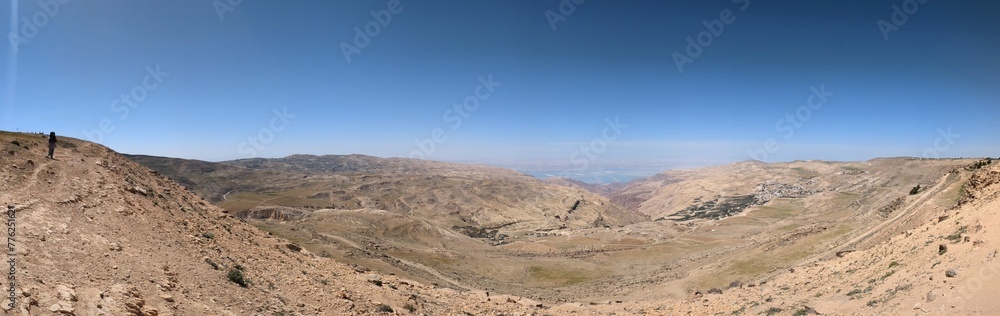 Jordan Trail from Um Qais to Aqaba, beautiful mountains,rocks and desert panorama landscape view during this long distance trail Jordan Trail from Um Qais to Aqaba, beautiful mountains,rocks and desert panorama landscape view during this long distance trail