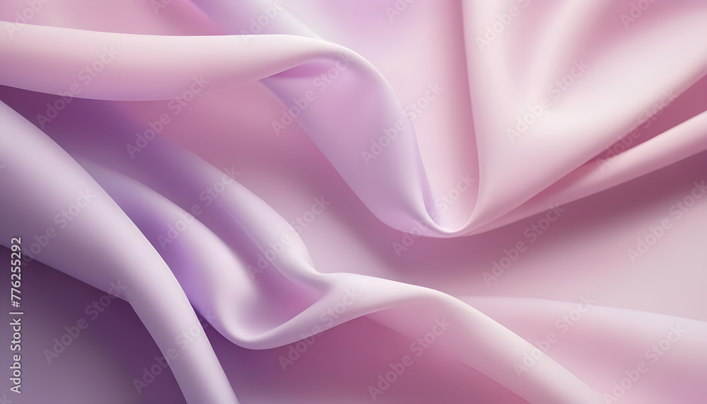 Obraz premium Pink purple white blur gradient background. Soft silk cloth fabric textile. Light pastel romantic tender texture banner and wallpaper.