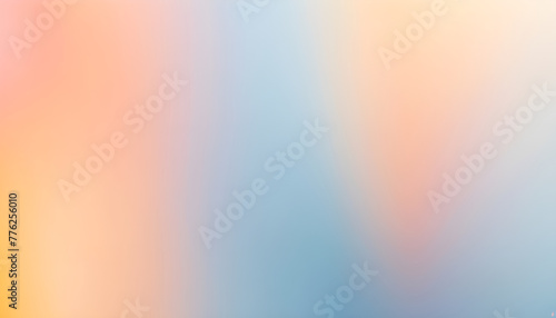 Pastel tone blue peach yellow gradient defocused abstract photo smooth lines pantone color background