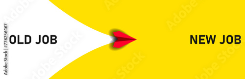plane flying to a new job, career.
Success, strategy, solution, business and positive thinking idea concepts.