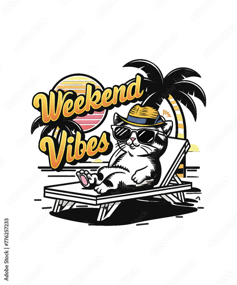 Fototapeta premium summer-t-shirt design template