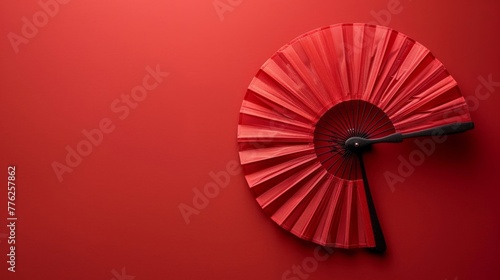 Red Wall With Clock
