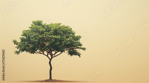 Lone Tree Standing in Desert