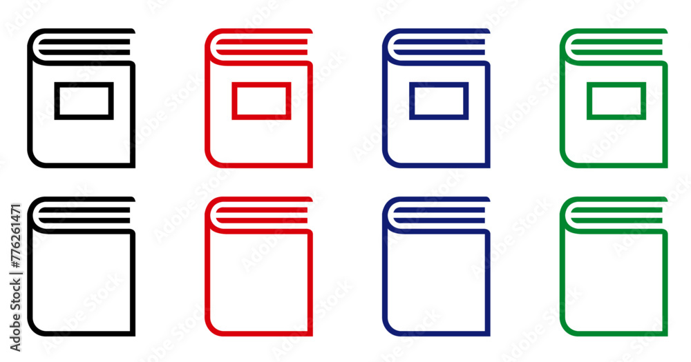 set of book icons color books book icon set education study reading learning language skill sign symbol line pictogram vector illustration design flat graphic design set of book icons color books book icon set education study reading learning language skill sign symbol line pictogram vector illustration design flat graphic design