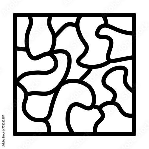 Camoflague Vector Line Icon Design