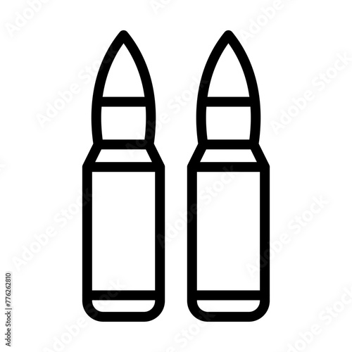 Bullet Vector Line Icon Design