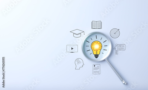 Photography Educational growth and goal achievement concepts