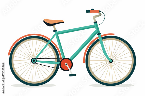 bicycle  on a white background