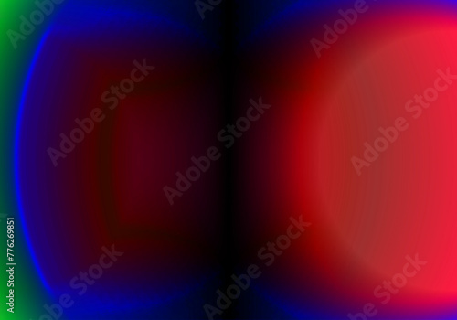 Reflejo rojo, azul y verde. Fondo abstracto. La puerta de tu interior