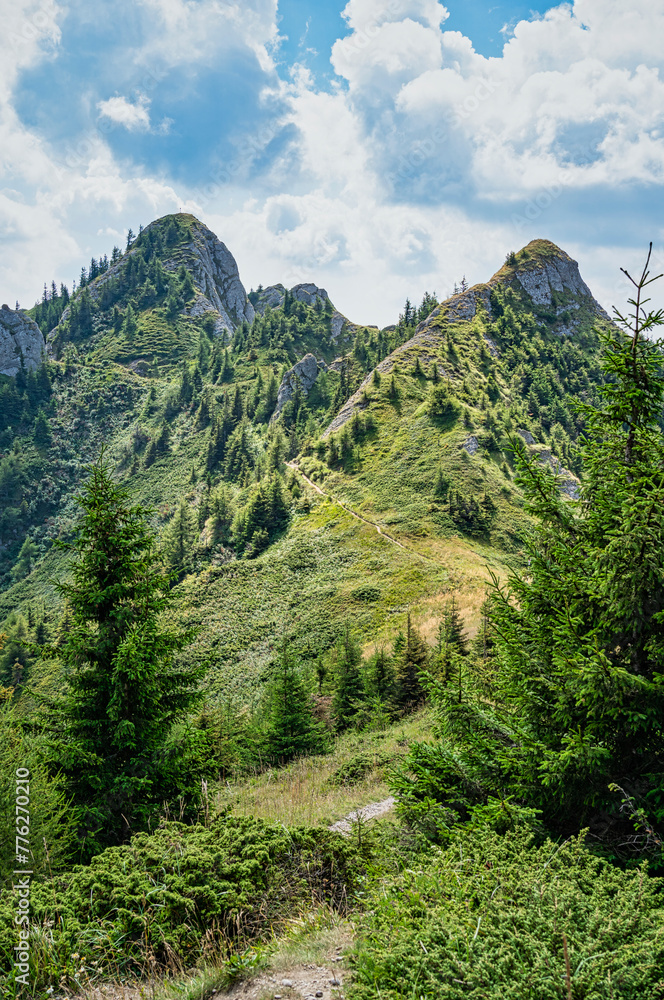 Beautiful scenic landscape in Ciucas Mountains part of the Carpathian Mountains in Romania. Beautiful scenic landscape in Ciucas Mountains part of the Carpathian Mountains in Romania.