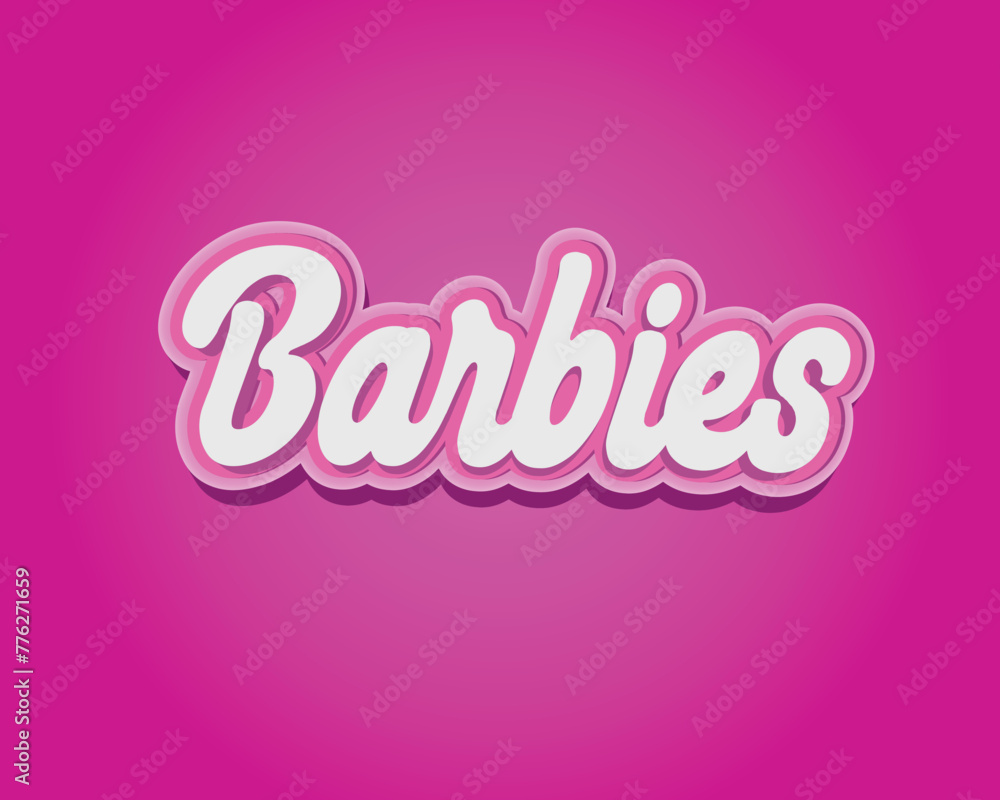 Editable text, vibrant pink, EPS Vector