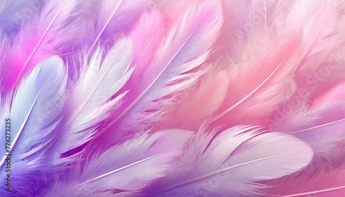 Whispers of Color  Pastel Feather Abstract