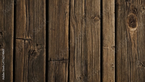 A rustic close-up shot capturing the detailed grain and texture of aged wooden planks with a sense of history