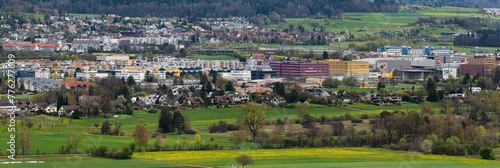 Volketswil Panorama, Schwerzenbach im Vordergrund photo