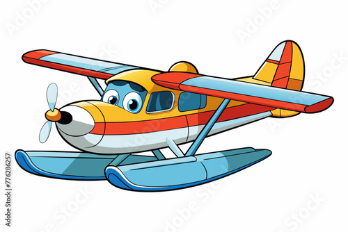 seaplane vector illustration