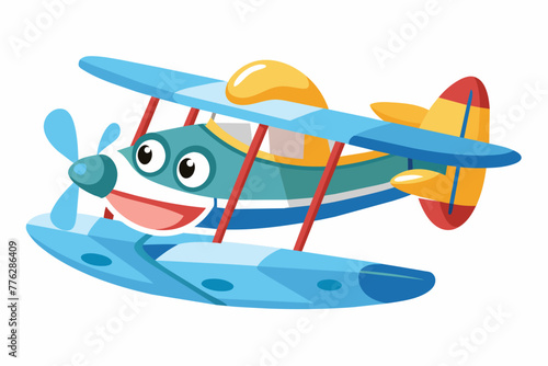 seaplane vector illustration