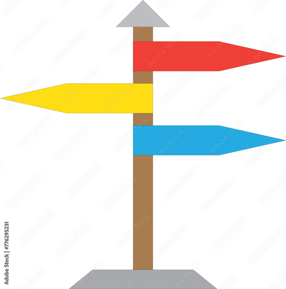 Signpost icon, signpost icon vector isolated on white background. Signpost icon, signpost icon vector isolated on white background.
