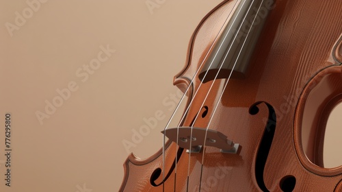 violin close up view generative ai