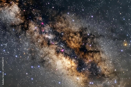 sky showing the Milky Way galaxy 