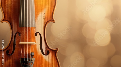 violin close up view generative ai © ThisDesign