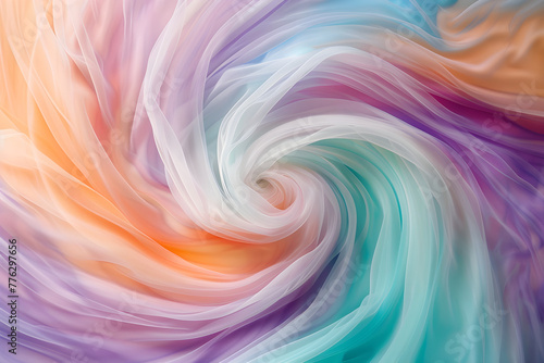 Dreamy Pastel Swirl: A Nostalgic Blend of Soft Hues and Pixelated Abstract Design