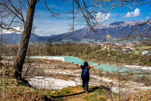 Canvastavla Fiume Piave, panorama