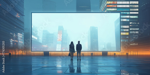 Zwei Personen arbeiten vor einem Bildschirm