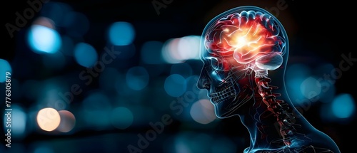 TBI Brain injury from external force abbreviated in text and reports. Concept TBI (Traumatic Brain Injury) - commonly used abbreviation for brain injuries caused by external force,