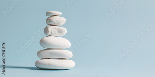 Pebble stones for podium or platform