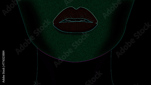 Labios en negativo - in negative Lips
