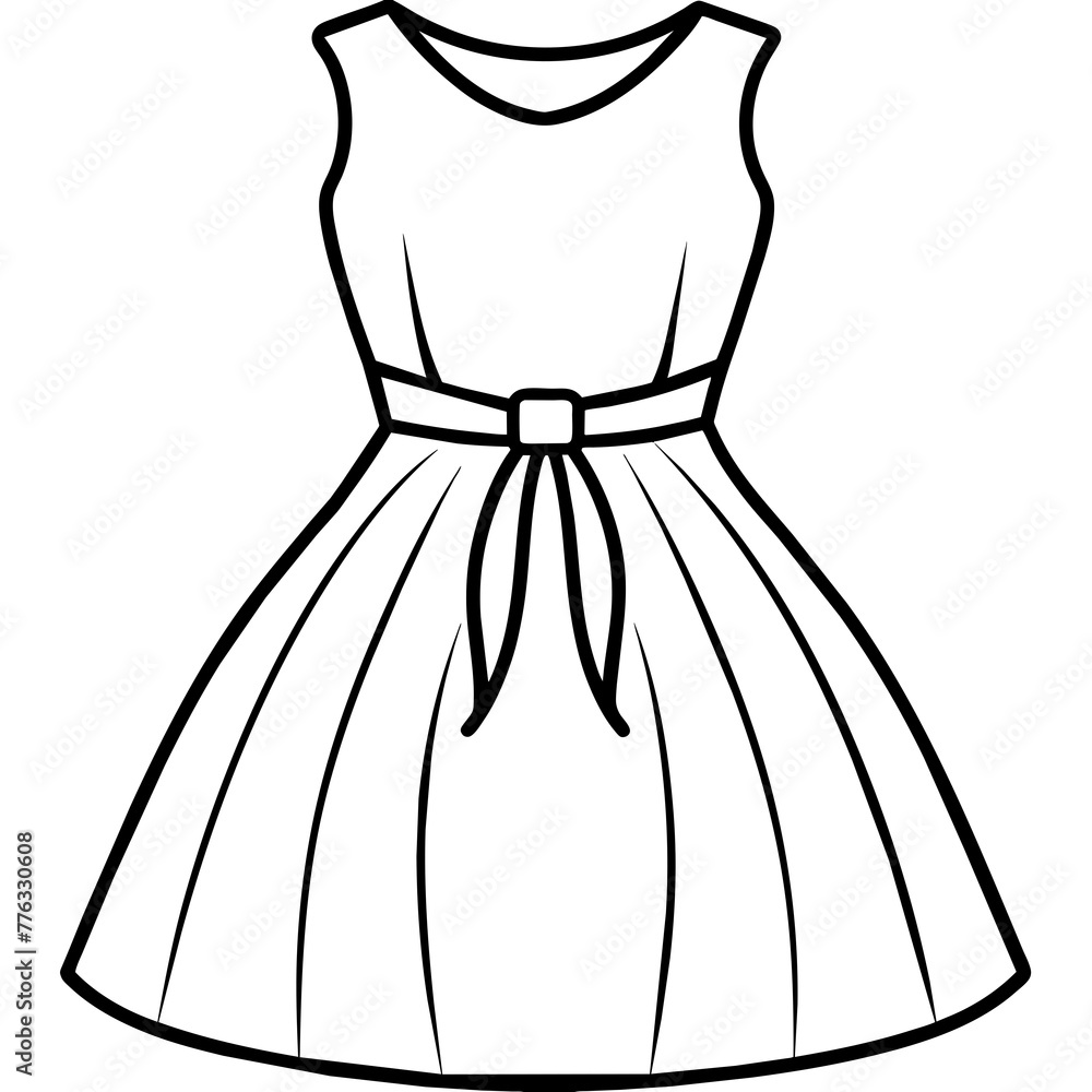 dress isolated on white dress isolated on white