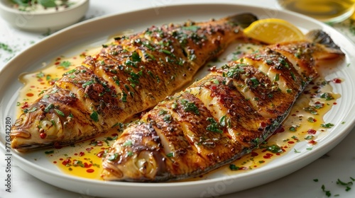 "Gourmet Grilled Fish: A Symphony of Flavors and Textures"