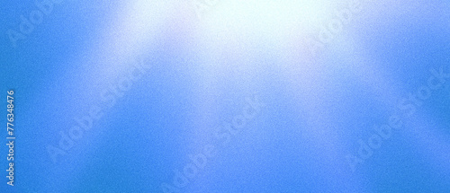 Sun rays. Grainy abstract ultrawide pixel blue azure ultramarine gradient exclusive background. Perfect for design, banners, wallpapers, templates, art, creative projects and desktop. Vintage style