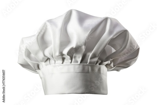 Isolated White Chef's Hat. Cut-out Object of the Iconic Chef's Hat for Culinary Imagery