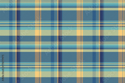 Fabric pattern textile of seamless vector check with a texture tartan background plaid.