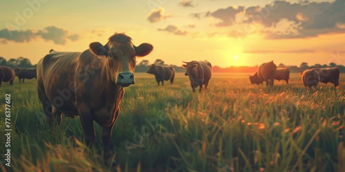 cow in the pasture Generative AI © València