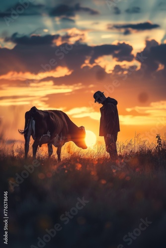cow in the pasture Generative AI © València
