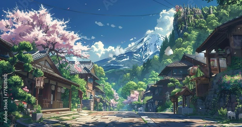 screenshot from an anime, beautiful background