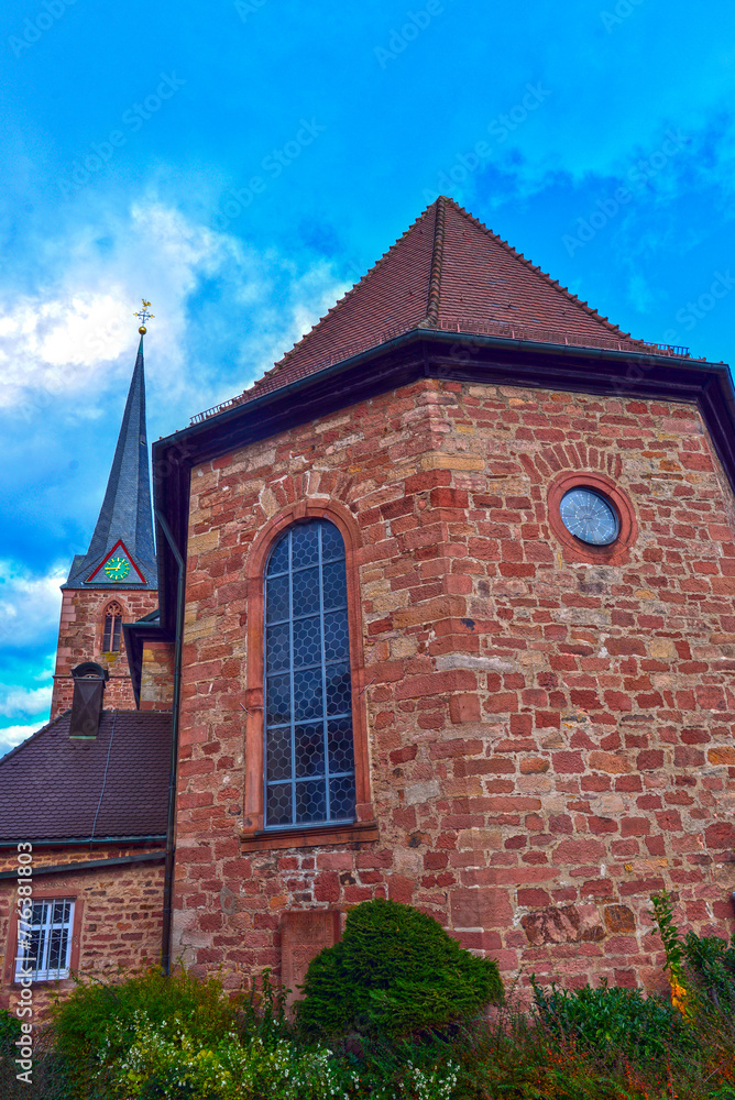 Obraz premium Pfarrkirche St. Pankratius in Mudau im Neckar-Odenwald-Kreis