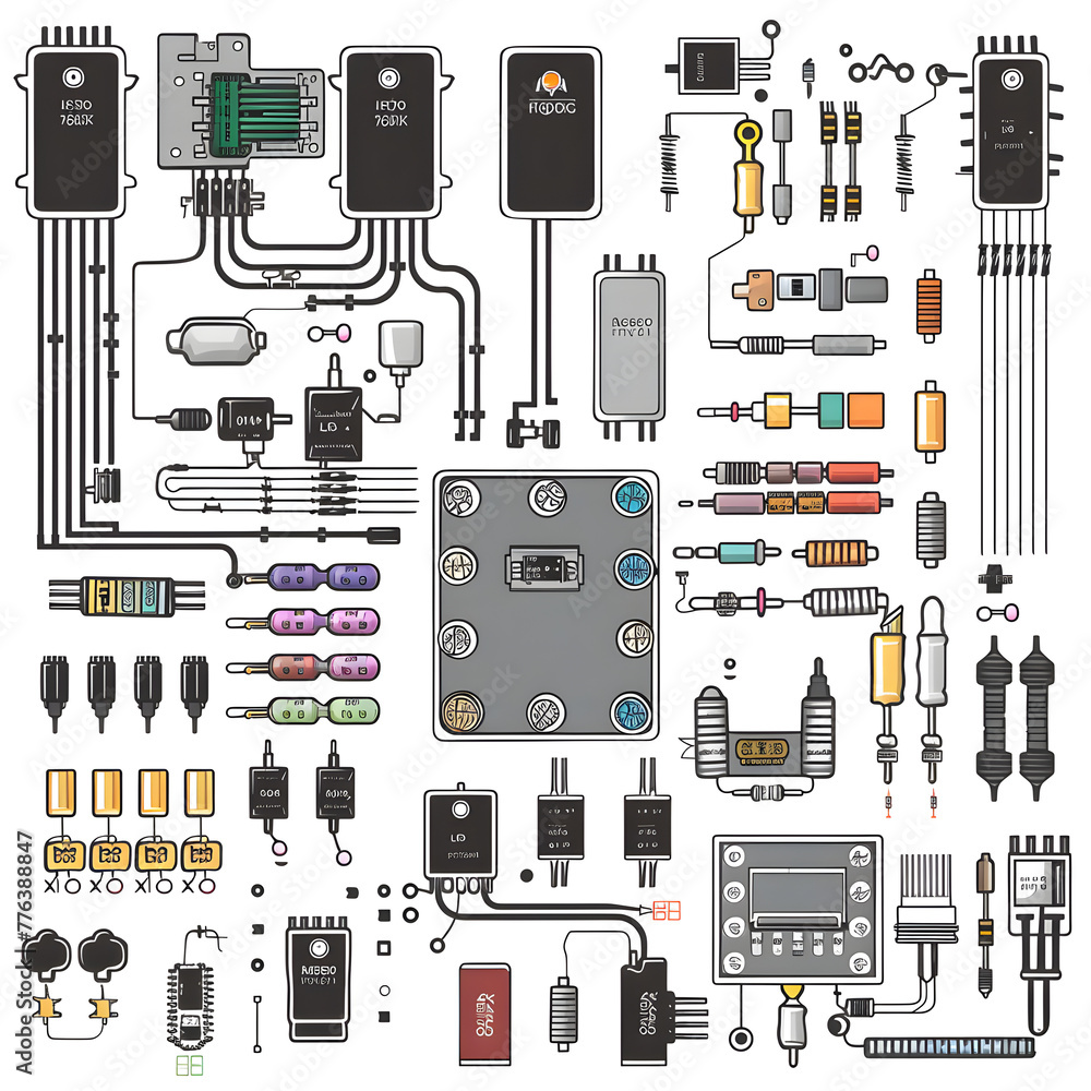 Foto de Example Circuit Schematic for LM2576 Adjustable Output Voltage