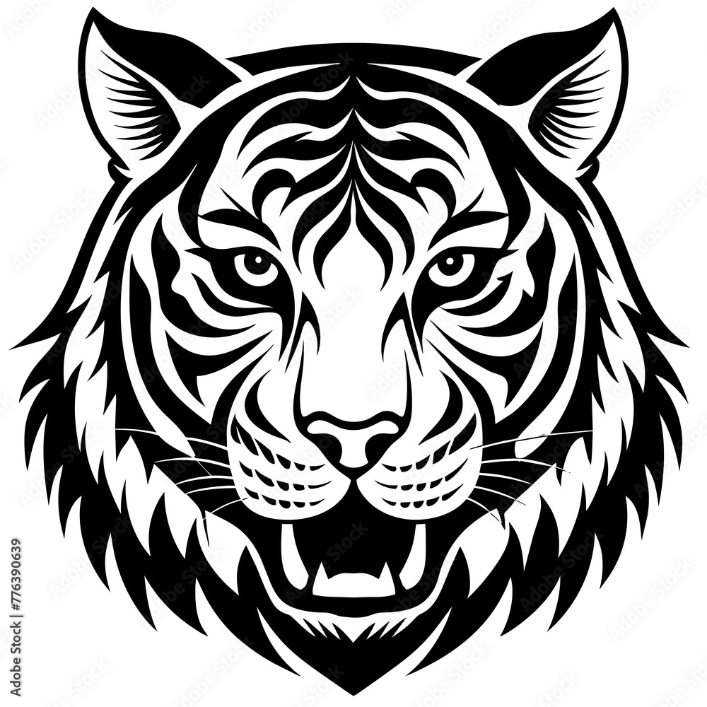 tiger head silhouette vector illustration svg file
tiger head silhouette vector illustration svg file