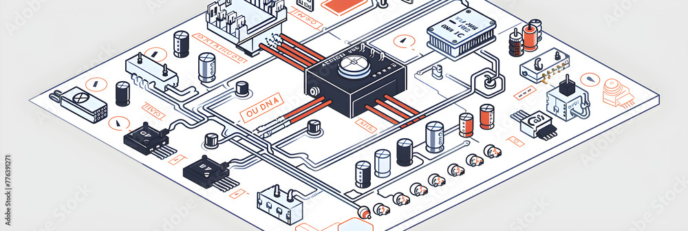 Foto de Example Circuit Schematic for LM2576 Adjustable Output Voltage